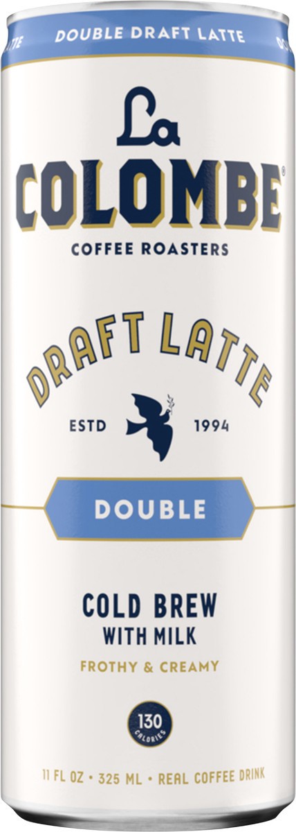 slide 11 of 12, La Colombe Coffee Roasters La Colombe Coffee, Double Draft Latte, 11 fl oz Cans, 11 fl oz