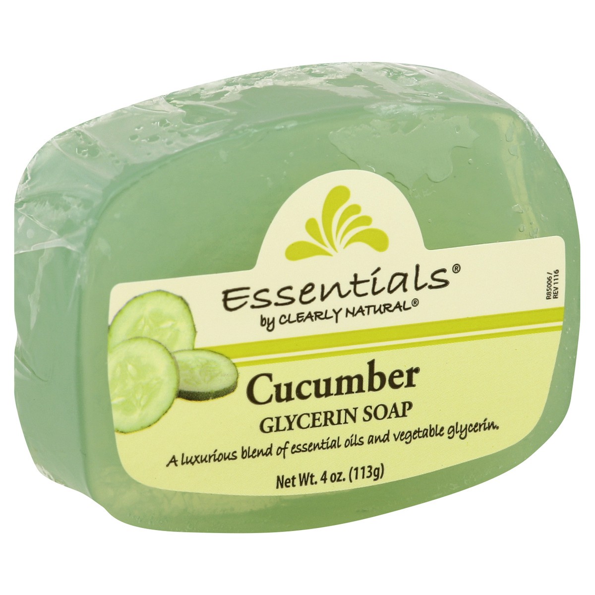 slide 3 of 5, Clearly Natural Cucumber Glycerin Soap, 4 oz