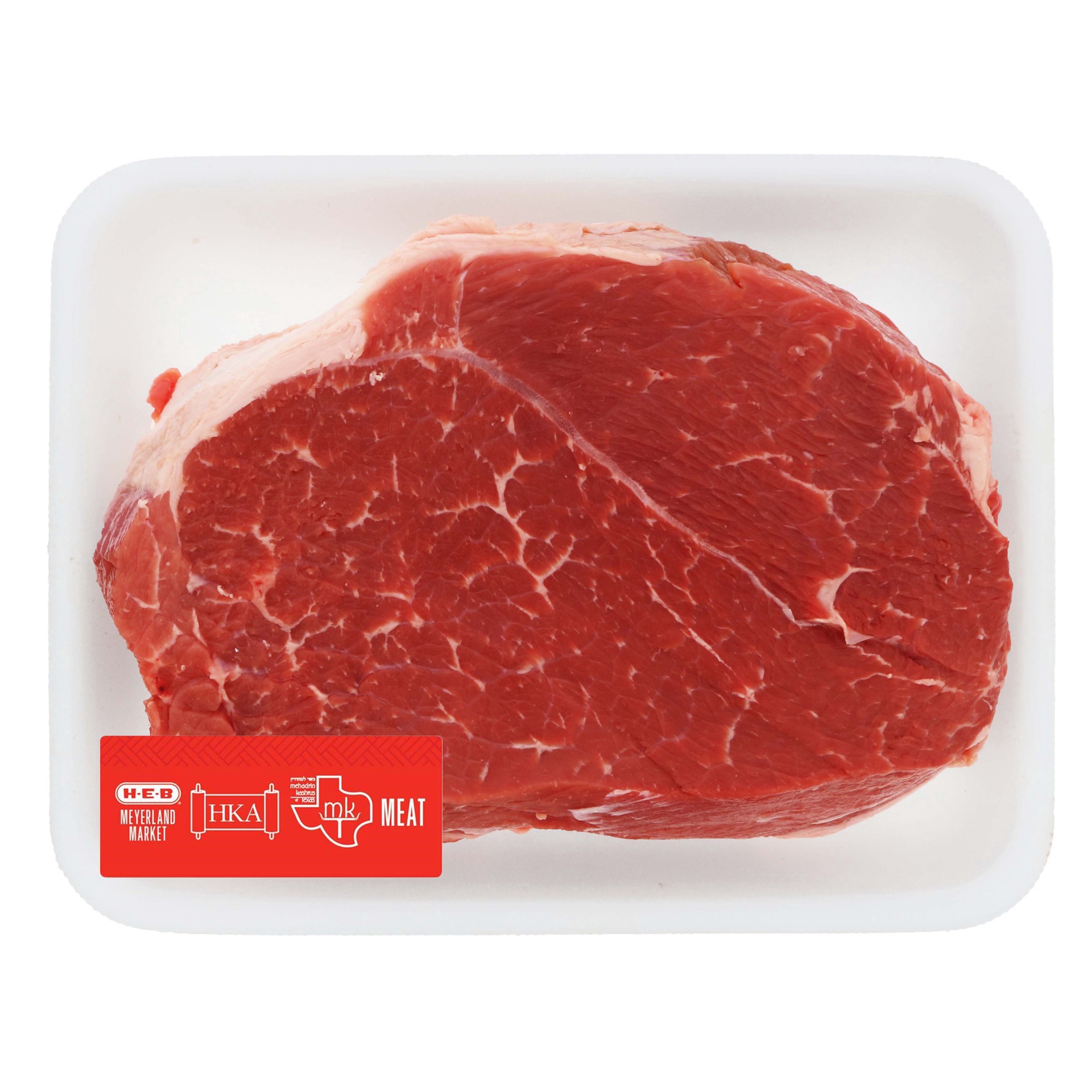 slide 1 of 1, H-E-B Kosher Beef Shoulder Roast Boneless, per lb