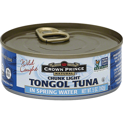 slide 2 of 2, Crown Prince Natural Chunk Light Tongol Tuna In Spring Water, 5 oz