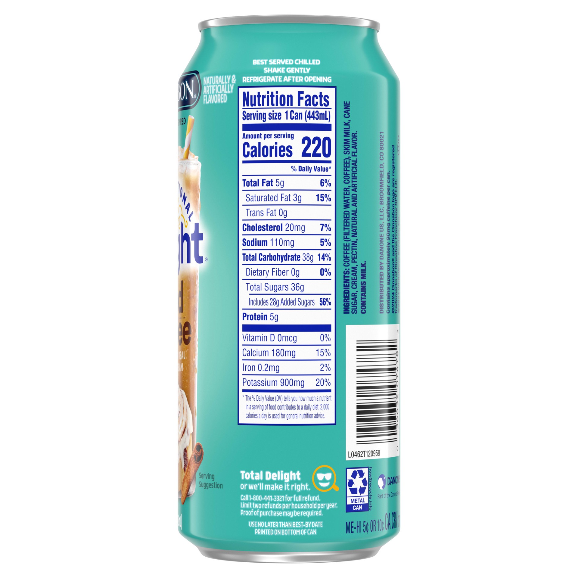 slide 4 of 5, International Delight Iced Coffee, Cinnabon(R), 15 FL OZ Can, 15 fl oz