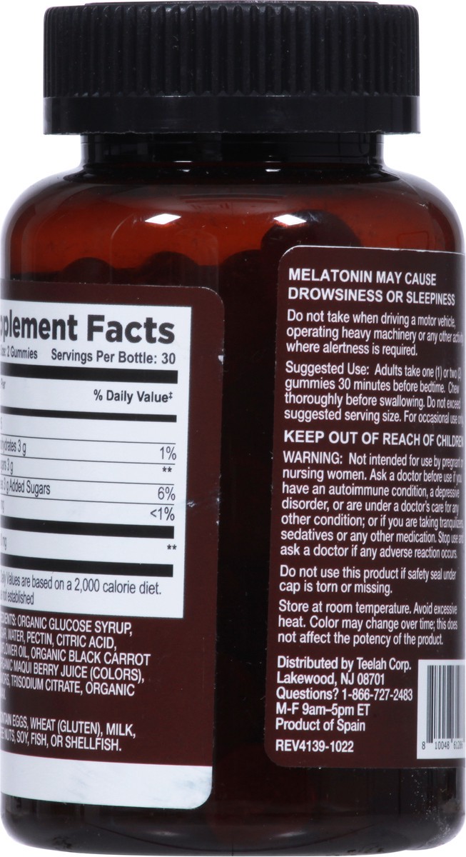 slide 11 of 12, Strong Earth 10 mg Maximum Strength Organic Berry Flavor Melatonin 60 Gummies, 60 ct
