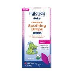 Hyland's Naturals Baby Organic 2+ Months Nighttime Cherry Flavor Soothing Drops 1 fl oz