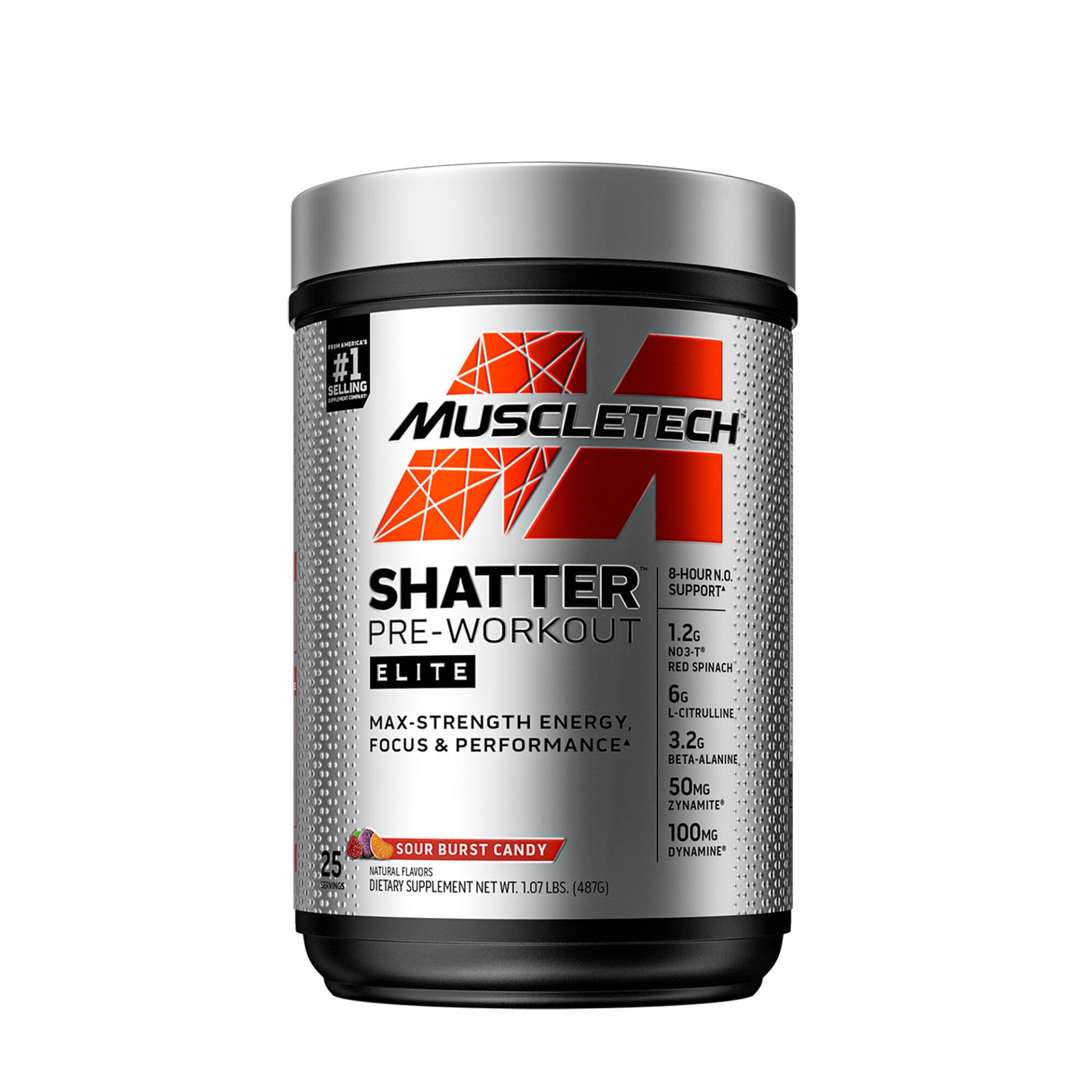 slide 1 of 1, MuscleTech Shatter ELITE Pre-Workout - Sour Burst Candy, 1 ct