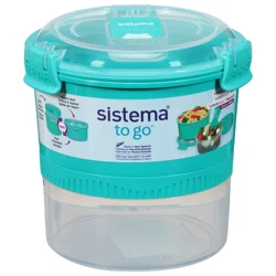 Sistema To Go Round Lunch Stack Food Storage Container 32.6 oz