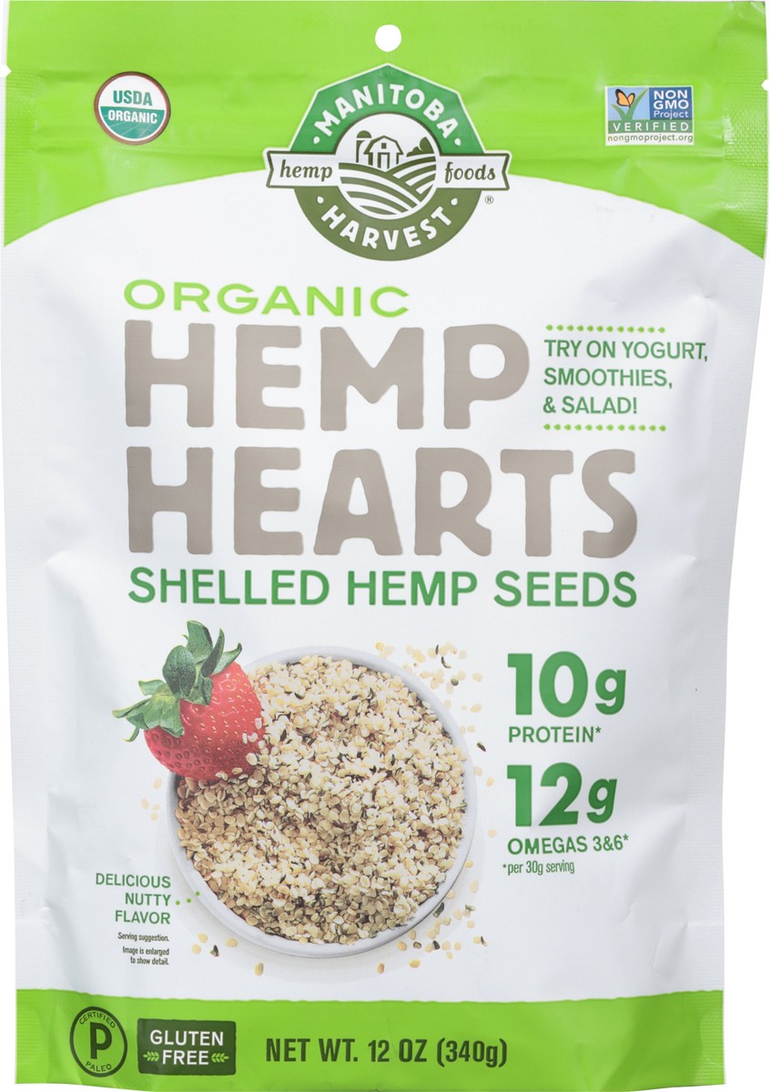 slide 10 of 12, Manitoba Harvest Organic Hemp Hearts Shelled Hemp Seeds, 12 oz