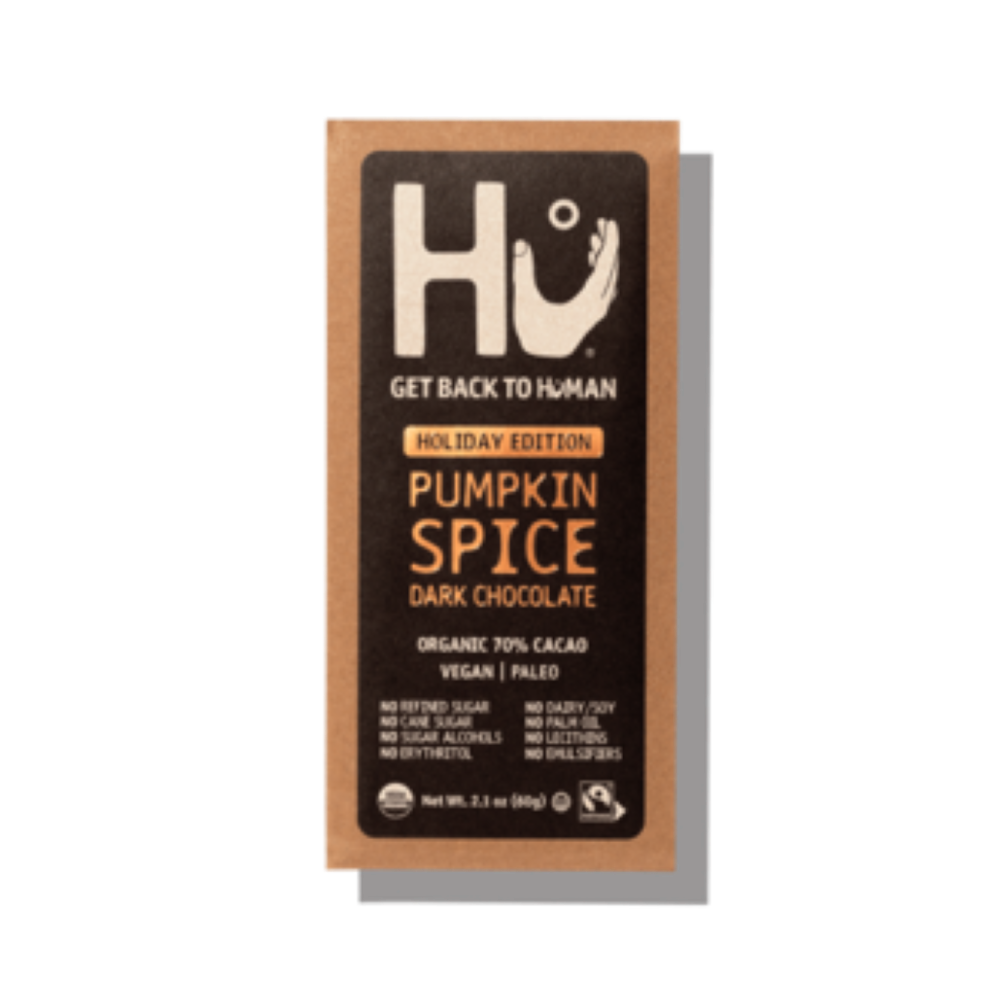 slide 1 of 1, Hu Pumpkin Spice Dark Chocolate Bar, 2.1 oz