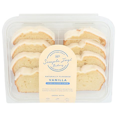 slide 1 of 1, Simple Joys Bakery Simple Joys Bk Vanilla Cake Slices, 14.1 oz