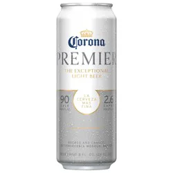 Corona Premier Mexican Lager Light Beer, 24 fl oz Can, 4.0% ABV