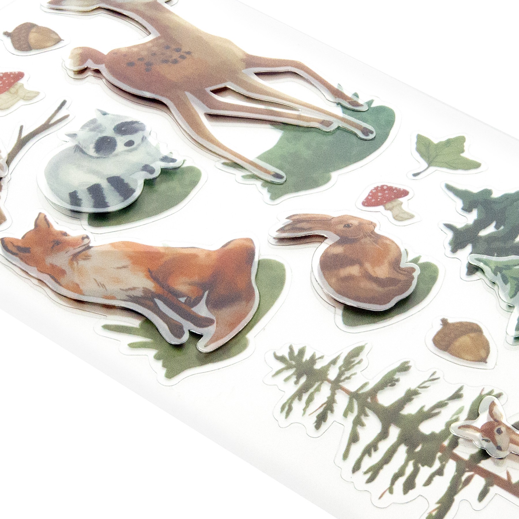 slide 3 of 5, Woodland Animal Stickers By Recollections, 3.875 in x 7 in