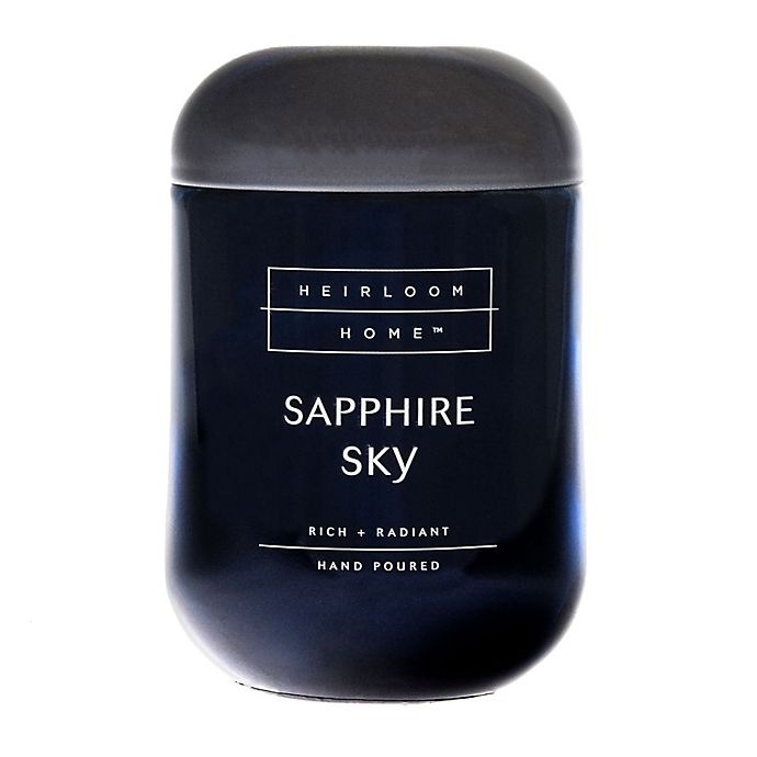 slide 1 of 1, Heirloom Home Sapphire Sky Jar Candle with Metal Lid, 24 oz