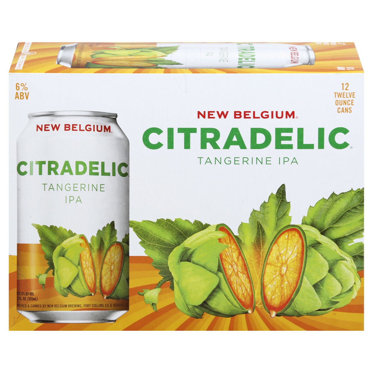 slide 1 of 1, New Belgium Citradelic Tangerine IPA, 12 ct; 12 oz