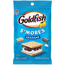 Goldfish Grahams S'mores Baked Grahams Snack Crackers, 2.45 Oz Bag