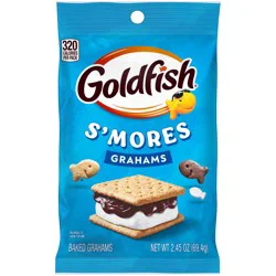Goldfish Grahams S'mores Baked Grahams Snack Crackers, 2.45 Oz Bag