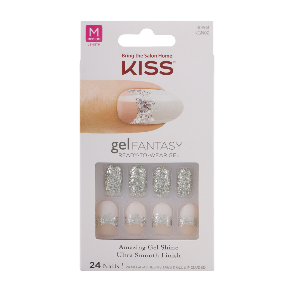 slide 1 of 4, Kiss Rock Candy Gel Fantasy Nails Rock Candy, 1 cnt