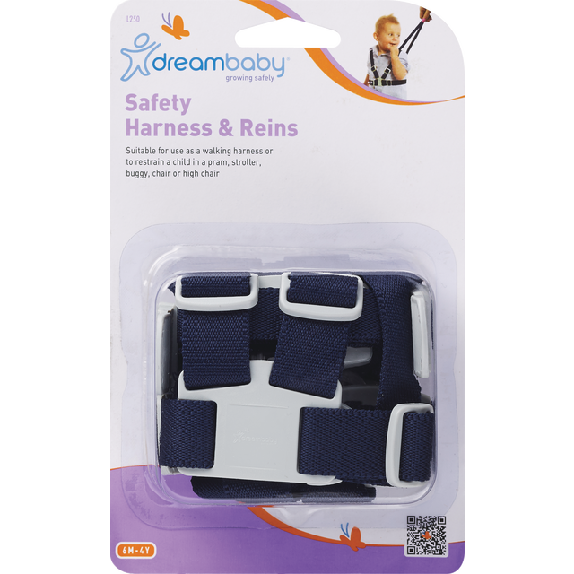 slide 1 of 3, Dreambaby Safety Harness - Navy, 1 ct