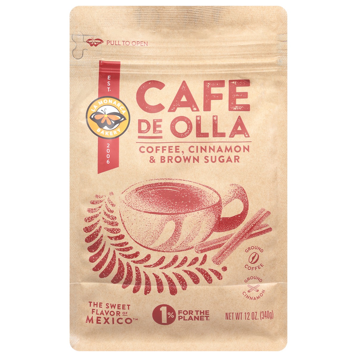 slide 1 of 9, La Monarca Bakery Cinnamon & Brown Sugar Coffee 12 oz, 12 oz