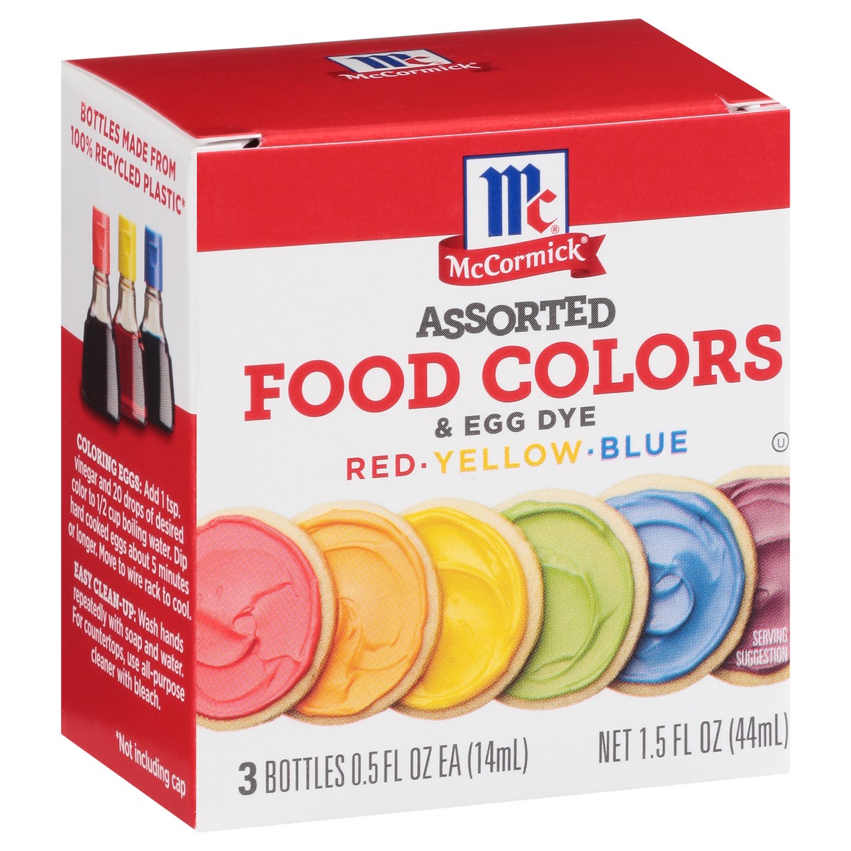 slide 4 of 9, McCormick Assorted Food Colors & Egg Dye, 1.5 fl oz, 1.50 fl oz