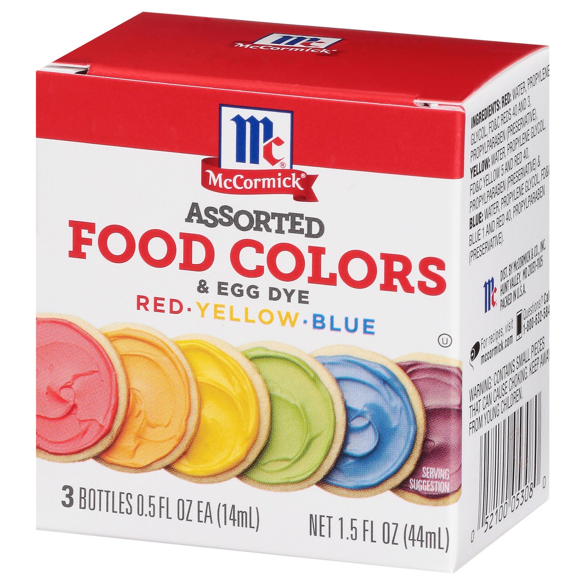 slide 7 of 9, McCormick Assorted Food Colors & Egg Dye, 1.5 fl oz, 1.50 fl oz