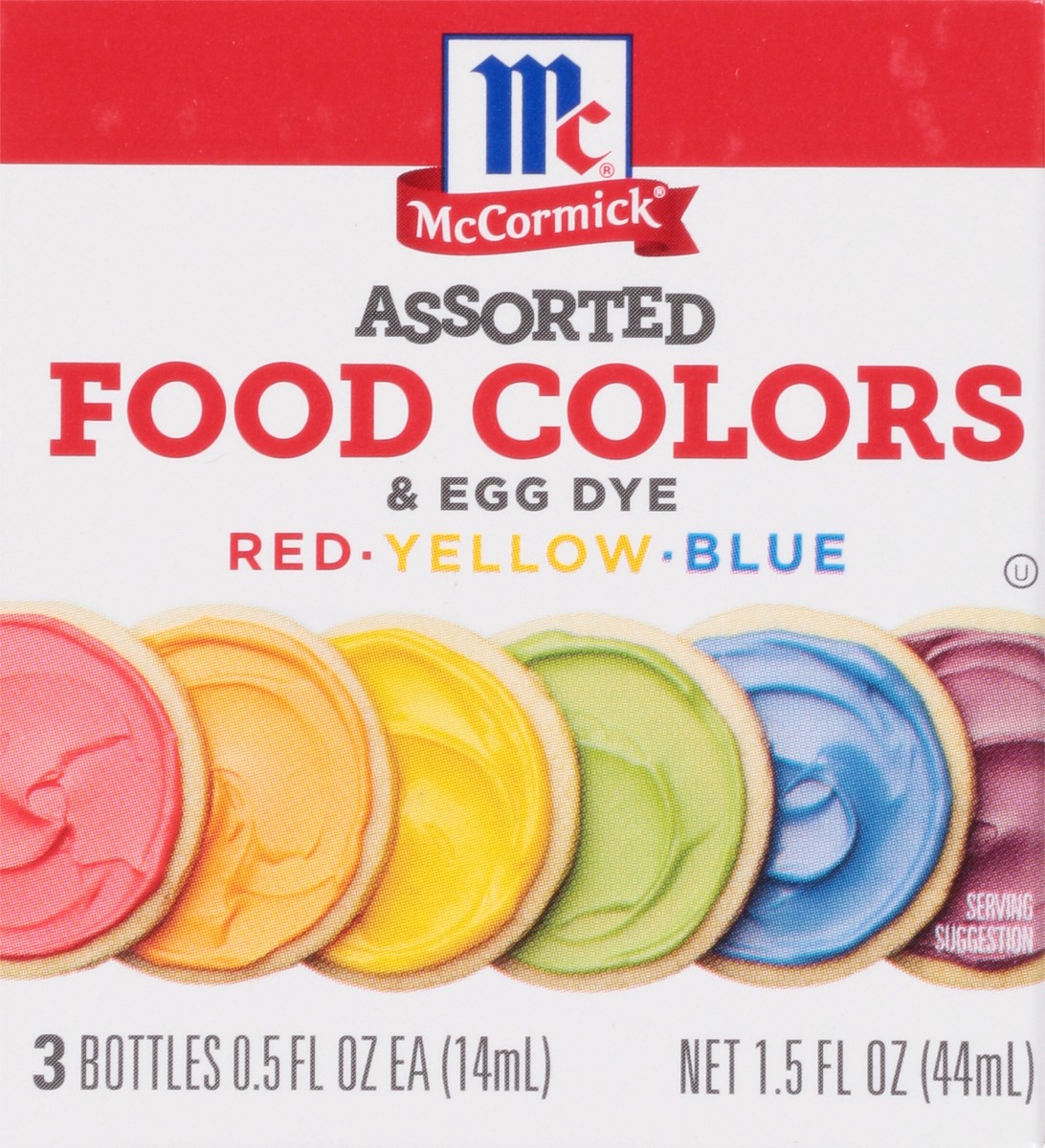 slide 6 of 9, McCormick Assorted Food Colors & Egg Dye, 1.5 fl oz, 1.50 fl oz