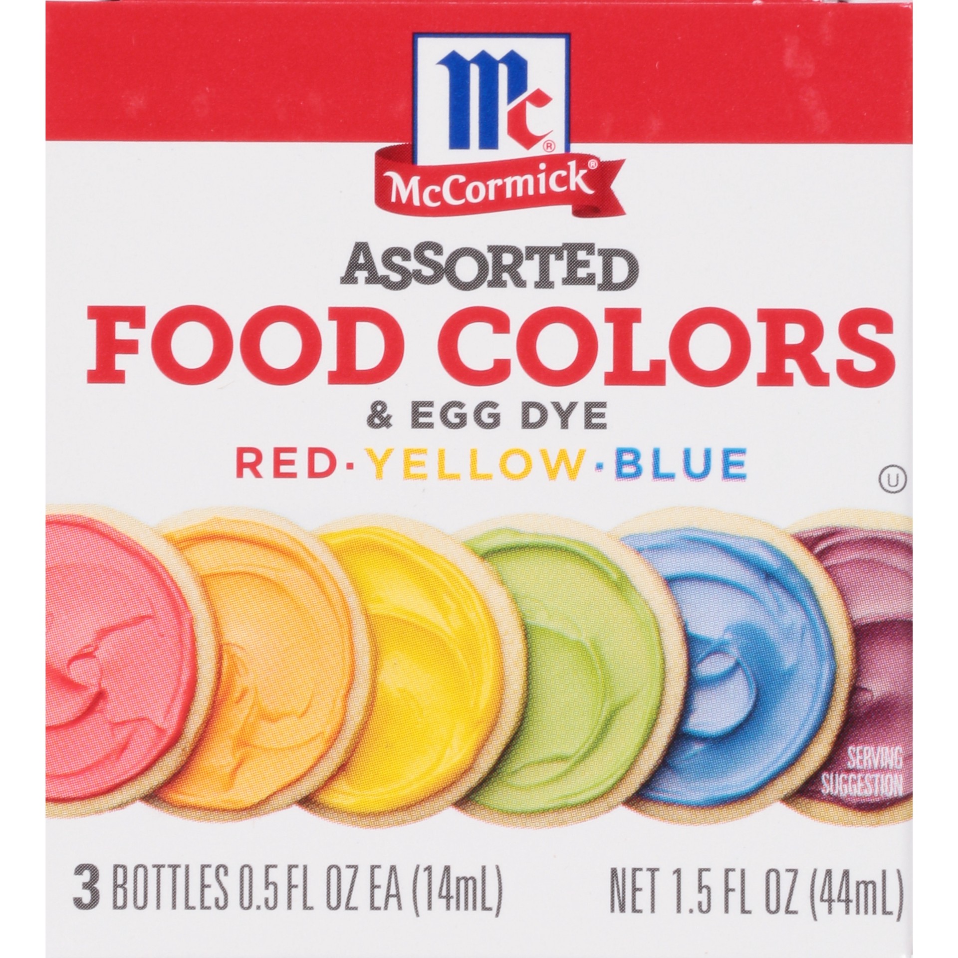 slide 1 of 9, McCormick Assorted Food Colors & Egg Dye, 1.5 fl oz, 1.50 fl oz