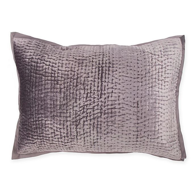 slide 1 of 1, Wamsutta Collection Velvet Hand Quilted Standard Pillow Sham - Eggplant, 1 ct