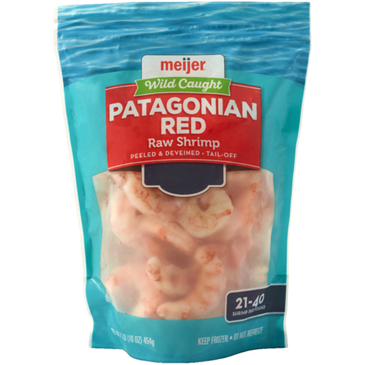 slide 1 of 1, Meijer Patagonian Red Peeled & Deveined Shrimp, 16 oz