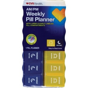 slide 1 of 1, CVS Health Am/Pm Weekly Pill Planner, 1 ct