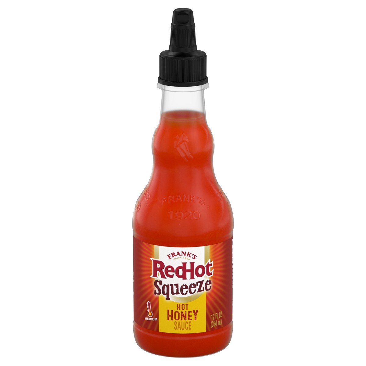 slide 11 of 13, Frank's RedHot Hot Honey Squeeze Hot Sauce, 12 fl oz, 12 fl oz