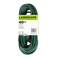 slide 2 of 5, Outdoor 16/3 SJTW Extension Cord - Green, 40 ft