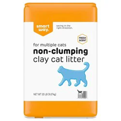 Smart Way Fresh Scent Non-Clumping Clay Multi-Cat Litter