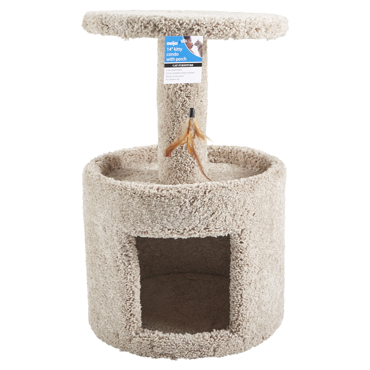 slide 1 of 5, Meijer Kitty Condo With Perch, 14 in, 1 EA      