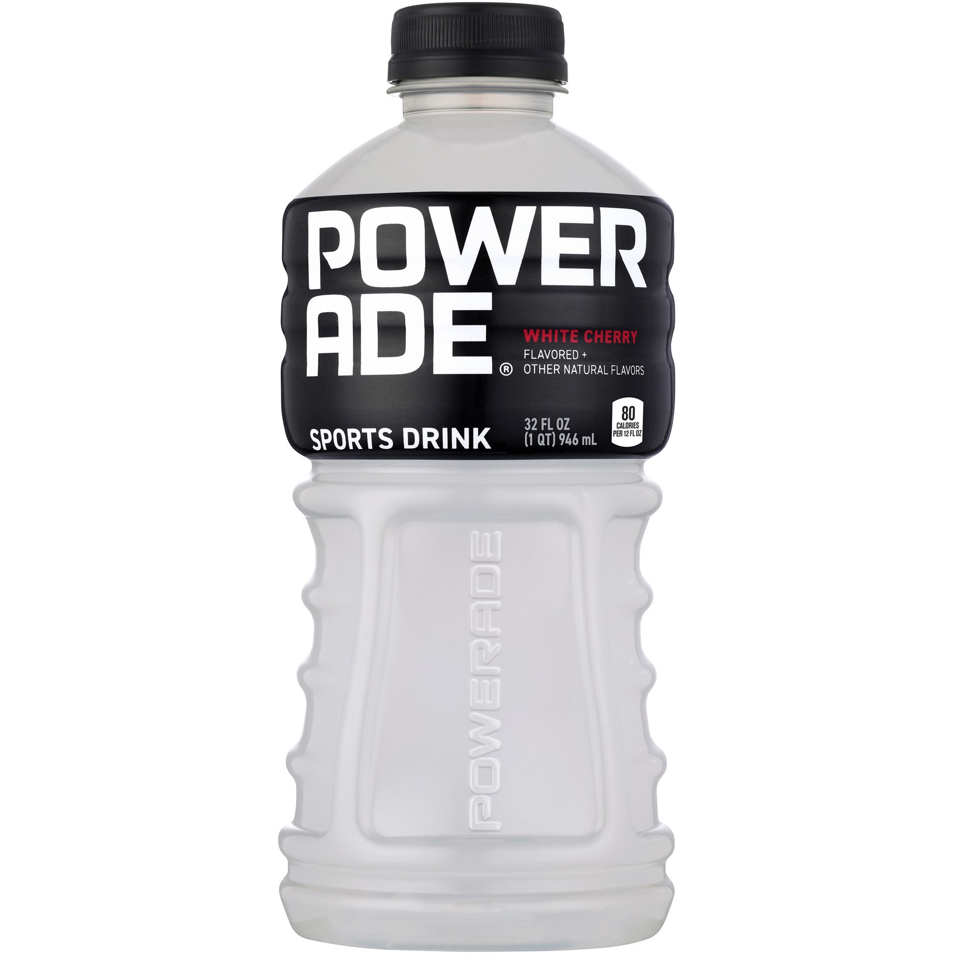 slide 3 of 4, POWERADE White Cherry, ION4 Electrolyte Enhanced Fruit Flavored Sports Drink w/ Vitamins B3, B6, and B12, Replenish Sodium, Calcium, Potassium, Magnesium, 32 fl oz, 32 fl oz