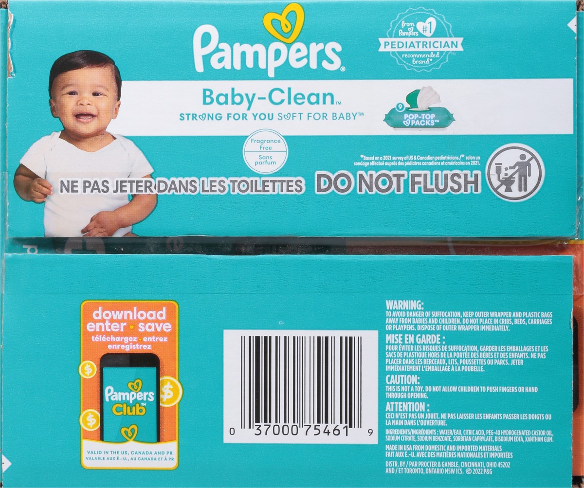 slide 5 of 10, Pampers Baby-Clean Fragrance Free Wipes 720 ea, 9 ct