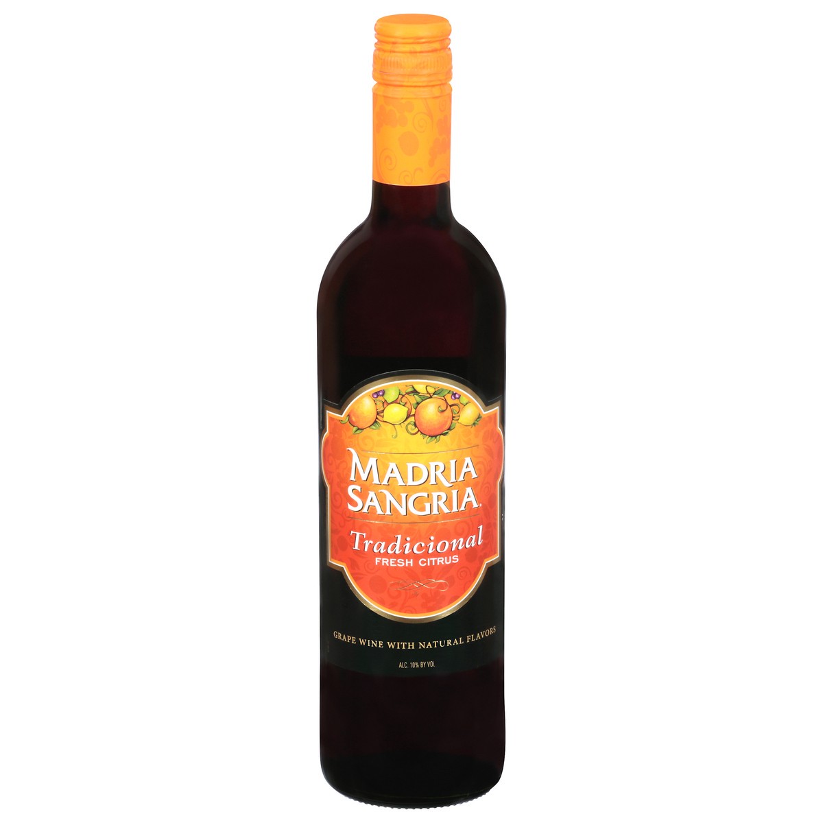 slide 4 of 12, Madria Sangria Tradicional Fresh Citrus Grape Wine 750 ml, 750 ml