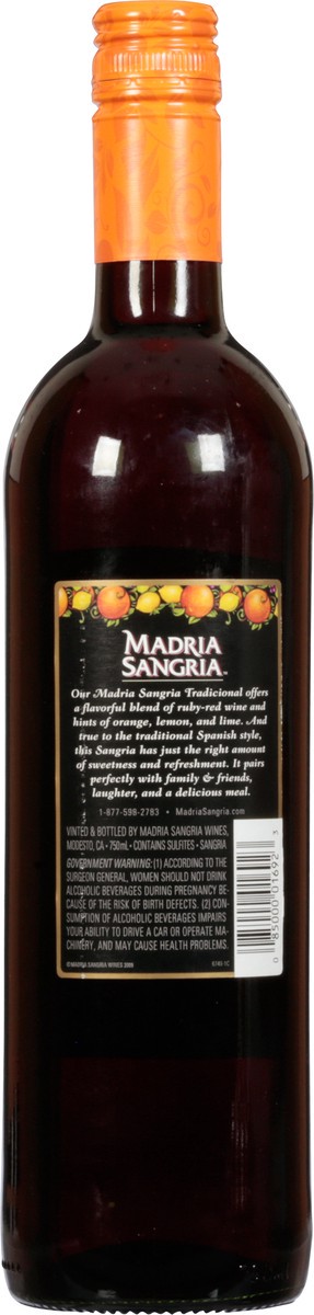 slide 8 of 12, Madria Sangria Tradicional Fresh Citrus Grape Wine 750 ml, 750 ml