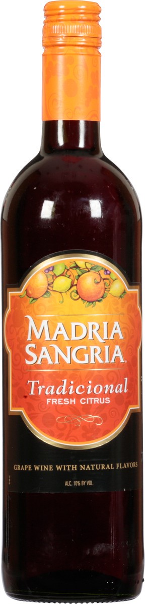 slide 9 of 12, Madria Sangria Tradicional Fresh Citrus Grape Wine 750 ml, 750 ml