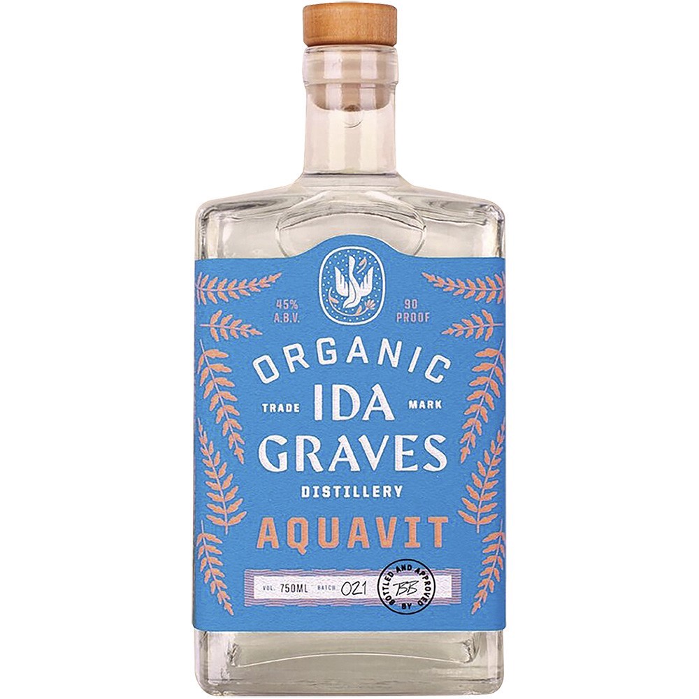 slide 1 of 1, Ida Graves Organic Aquavit, 750 ml