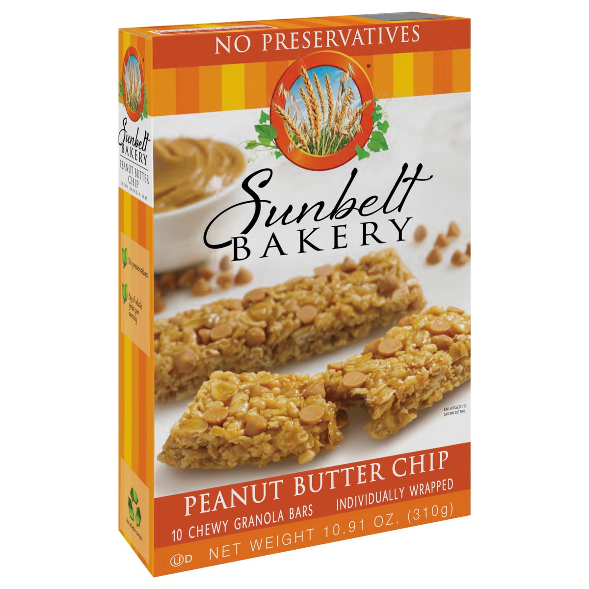 slide 2 of 9, Sunbelt Bakery Chewy Peanut Butter Chip Granola Bars 10 10 ea Box, 10 ct