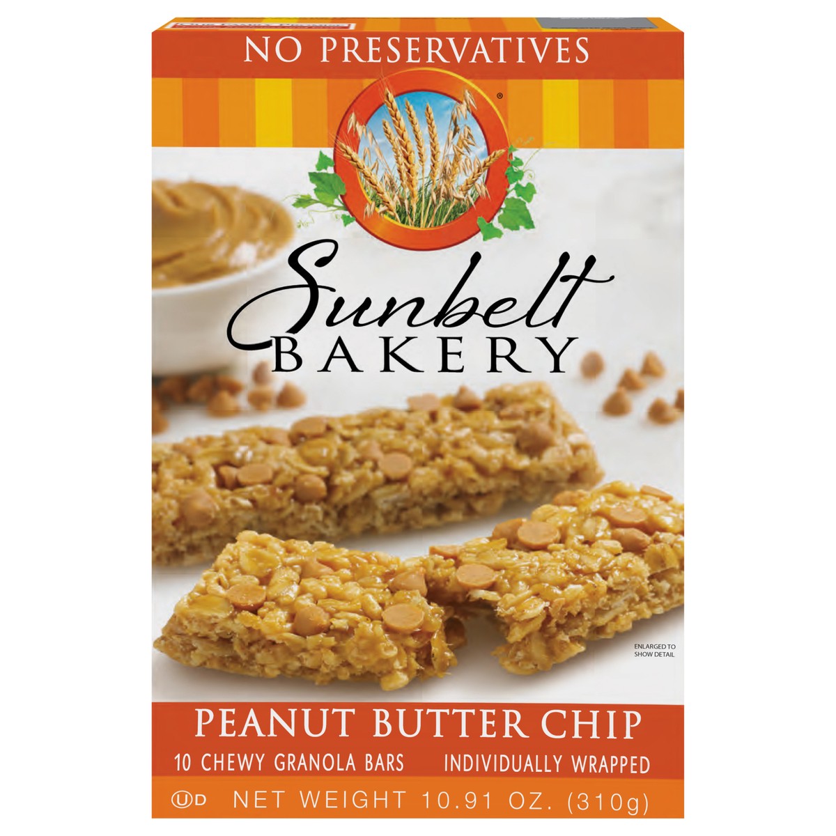slide 1 of 9, Sunbelt Bakery Chewy Peanut Butter Chip Granola Bars 10 10 ea Box, 10 ct