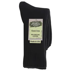 Organic Cotton Crew Black 9-11 - EA