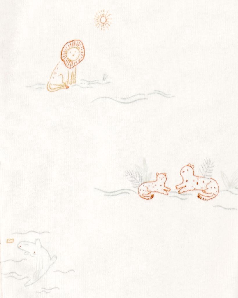 slide 2 of 2, Carter's Baby 2-Piece 2-Way Zip Sleep & Play & Cap Set Multi 3M, 2 pc