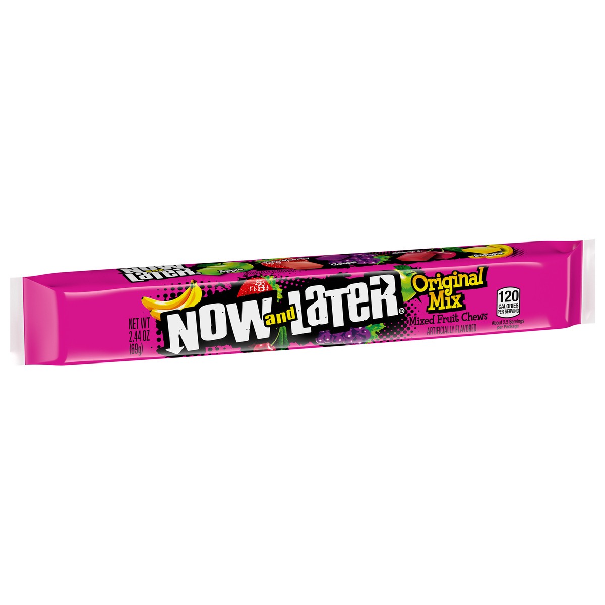 slide 3 of 9, Now & Later Original Mix Mixed Fruit Chews 2.44 oz, 2.44 oz