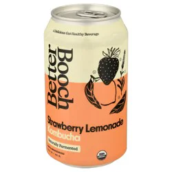 Better Booch Kombucha Sparkling Probiotic Drink Strawberry Lemonade