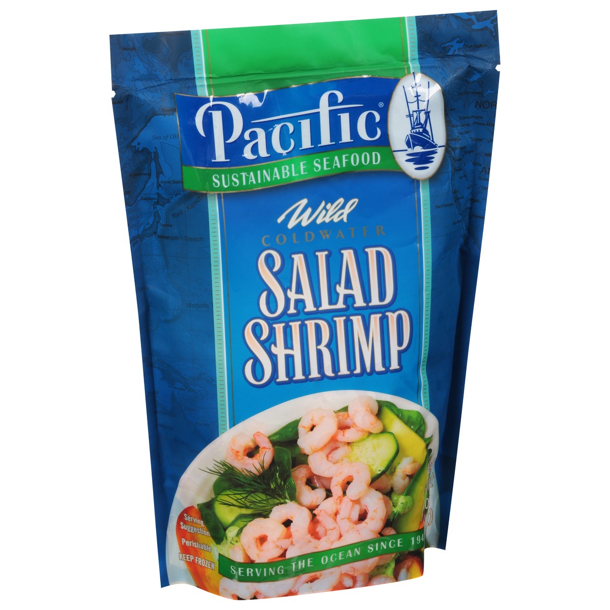 slide 4 of 9, Pacific Seafood Coldwater Wild Salad Shrimp 12 oz, 12 oz