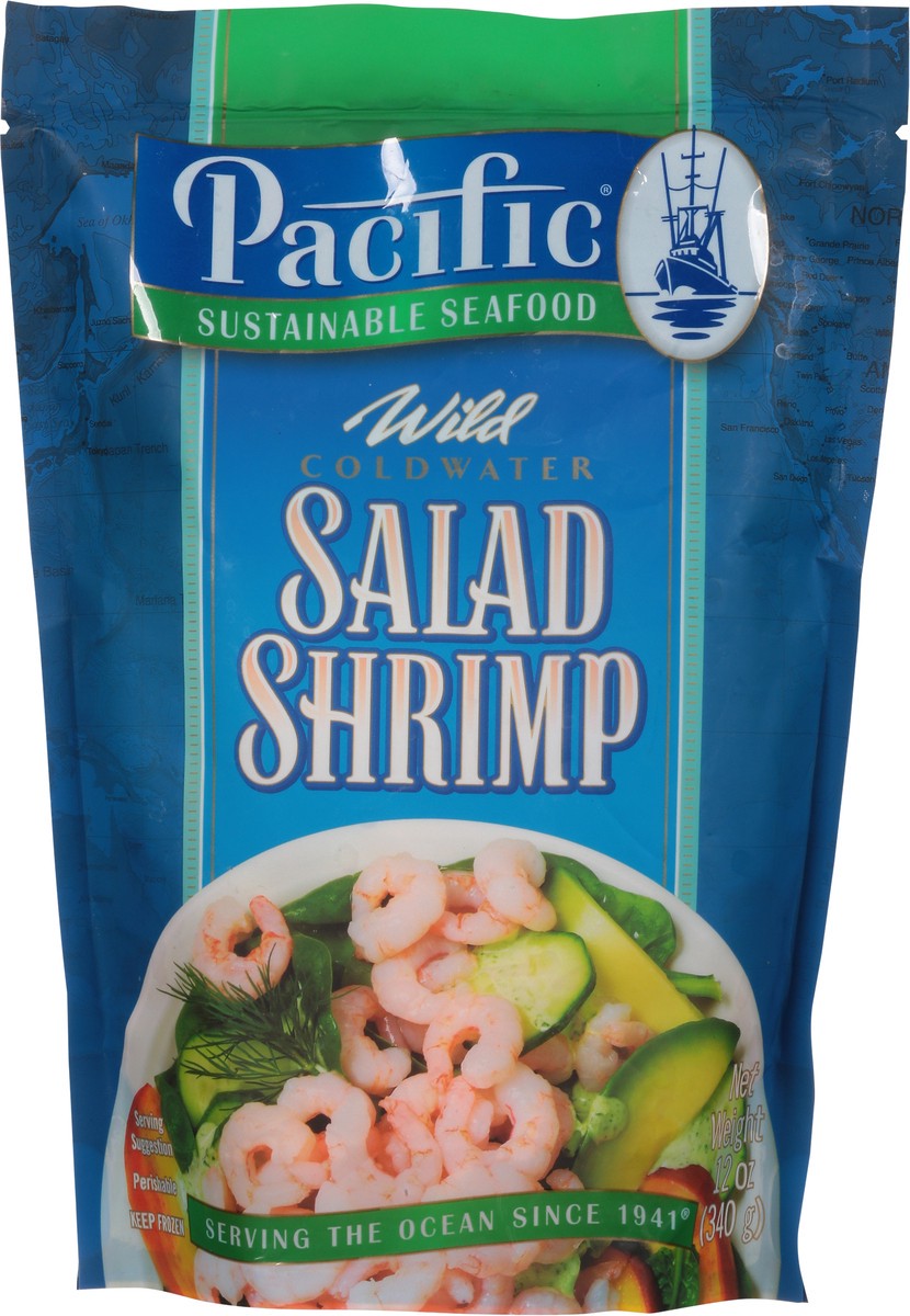 slide 6 of 9, Pacific Seafood Coldwater Wild Salad Shrimp 12 oz, 12 oz