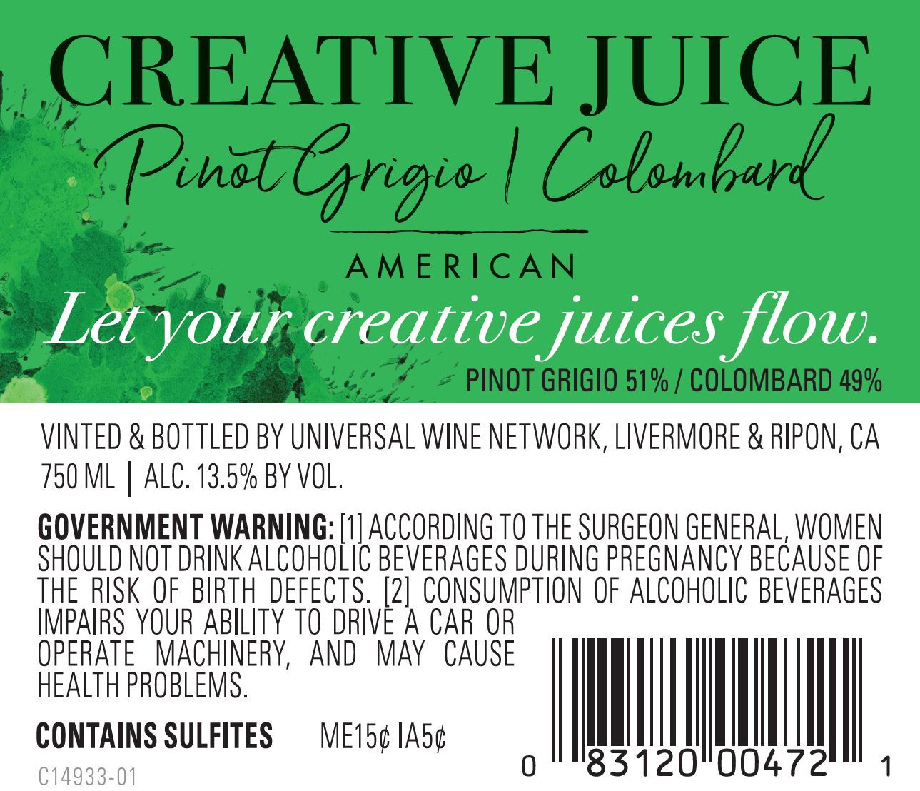 slide 3 of 4, Creative Juice Pinot Grigio 1.5 lt, 1.5 l