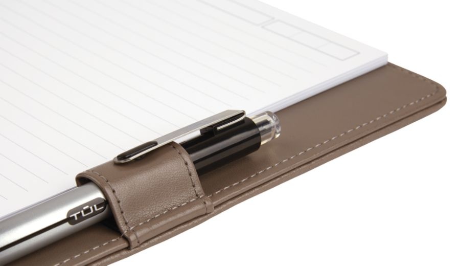 slide 4 of 6, TUL Custom Note-Taking System Discbound Notebook, Junior Size, Leather Cover, Brown, 1 ct