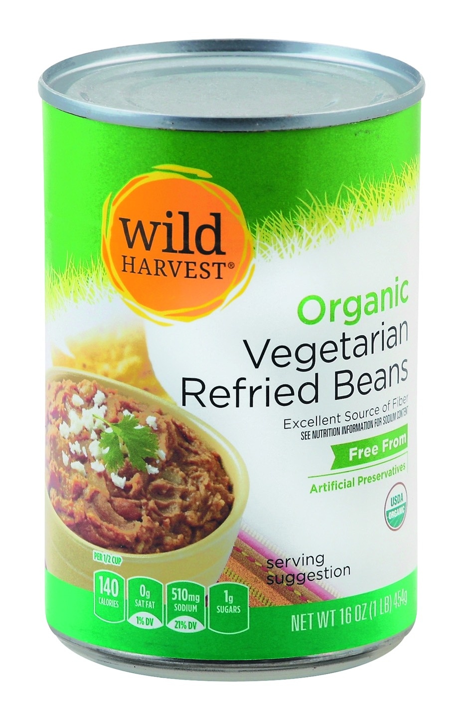 slide 1 of 7, Wild Harvest Refried Beans 16 oz, 16 oz