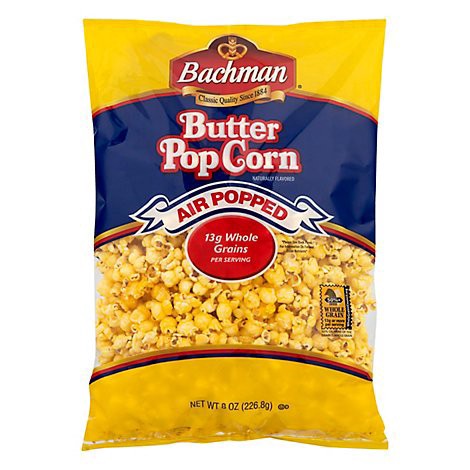 slide 1 of 1, Bachman Butter Ready To Eat Popcorn - 8 Oz, 8 oz